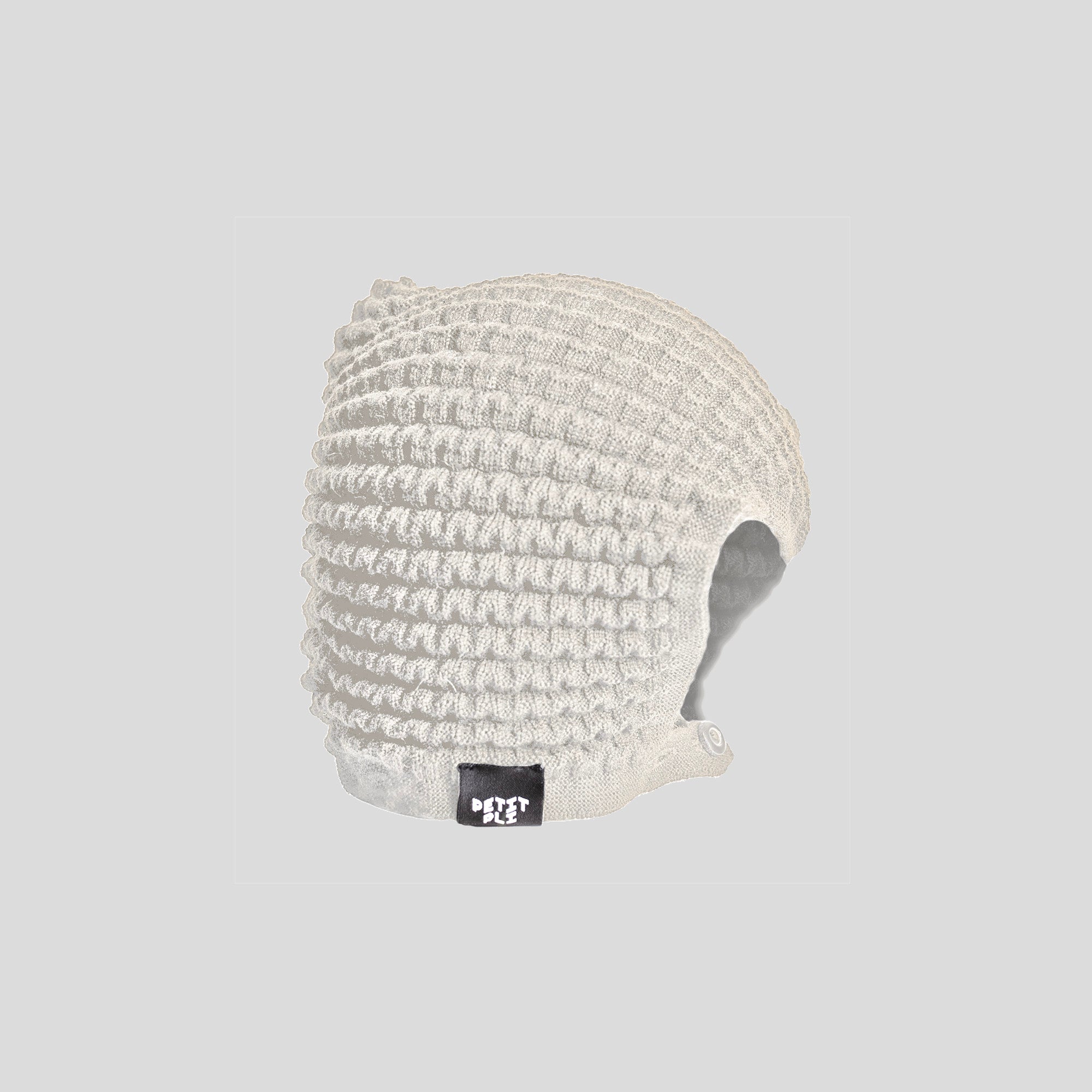 Milky Way White Merino Space Cap made by Petit Pli