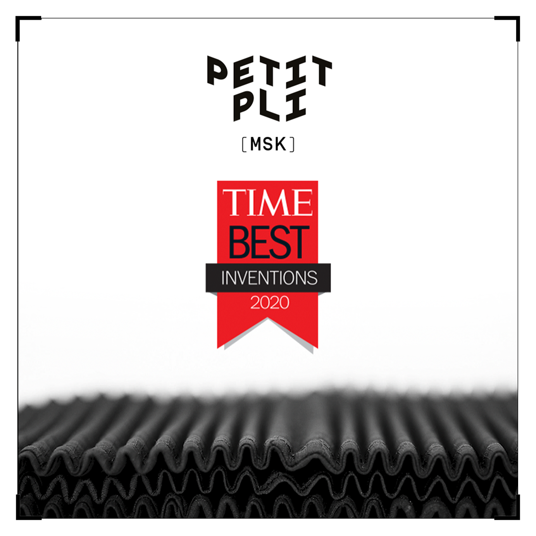 Petit Pli logo and Time Best Inventions 2020 logo