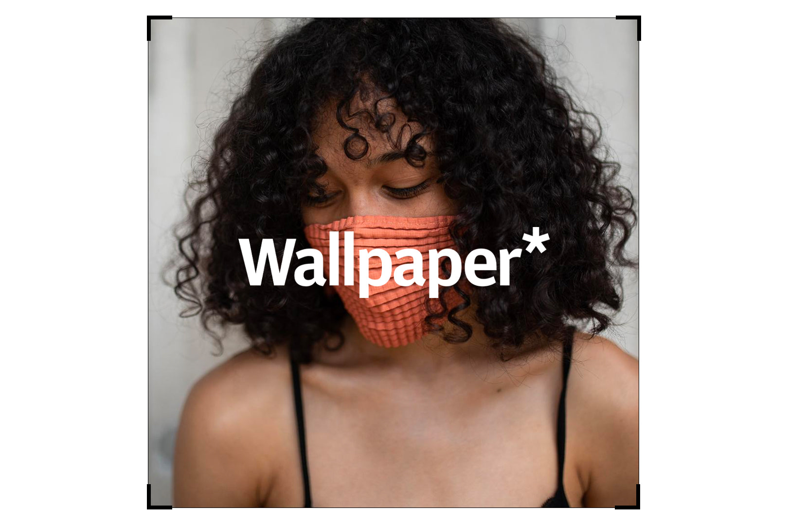 Person wearing a Ferrous Clay Petit Pli MSK featured in Wallpaper*, highlighting bold design and sustainable style in global fashion coverage.