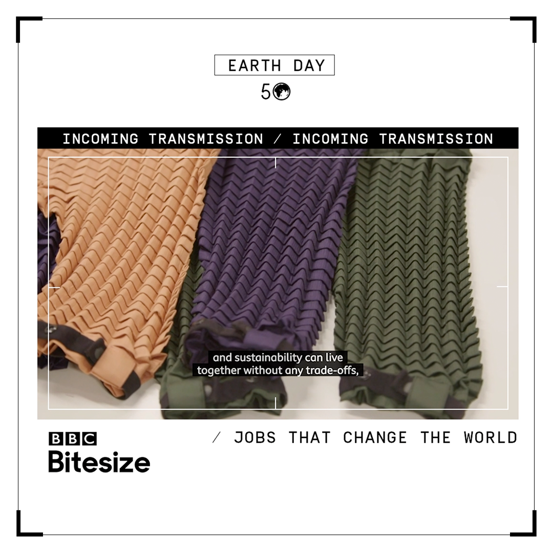 Screenshot showing Petit Pli Versatile Bottoms from BBC Bitesize Interview