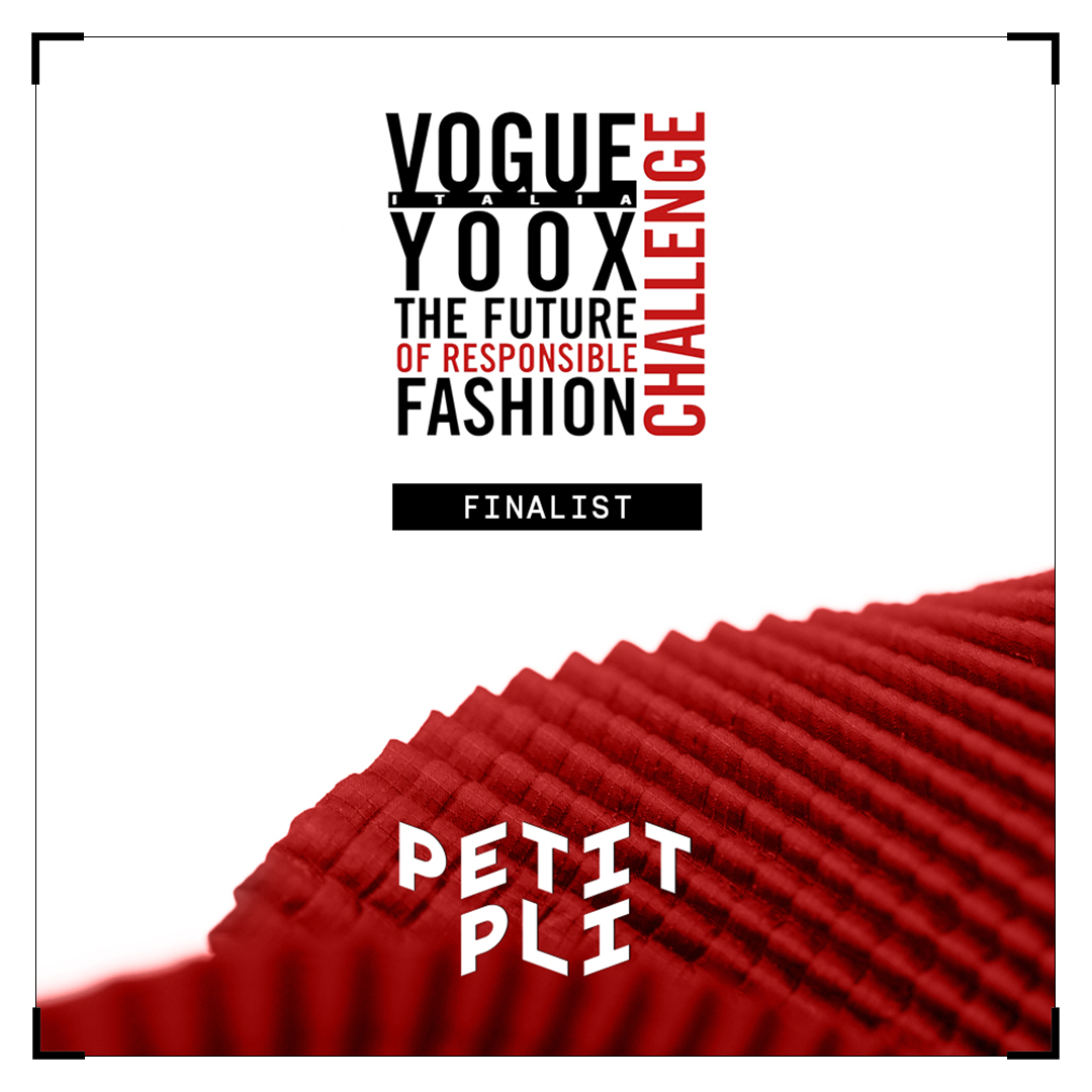 Promotional graphic for the Vogue YOOX Future of Responsible Fashion Challenge.