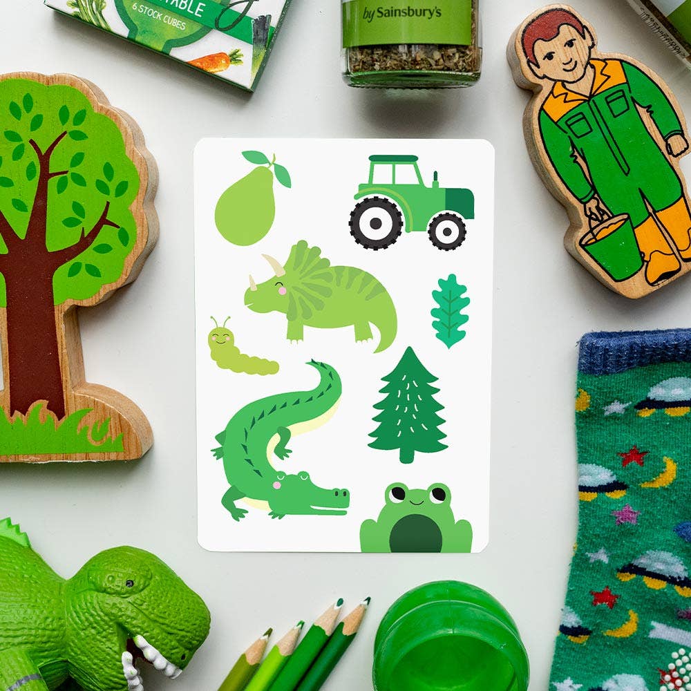 Toddler matching colours with Priya & Peanut Colour Flash Cards