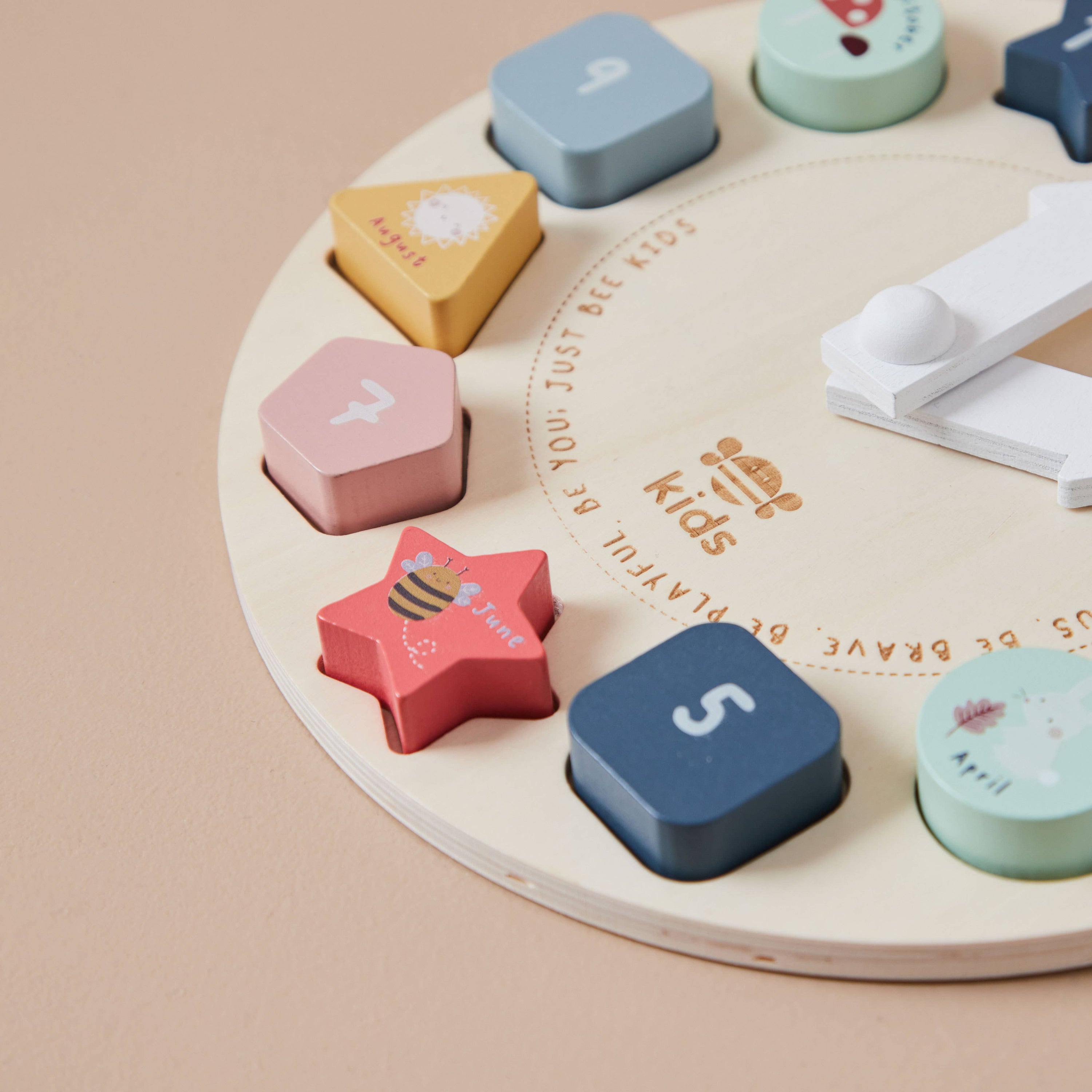 Kids Wooden Puzzle Clock