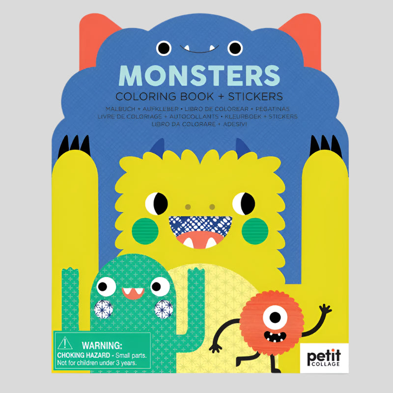 Monsters Coloring Book and Stickers