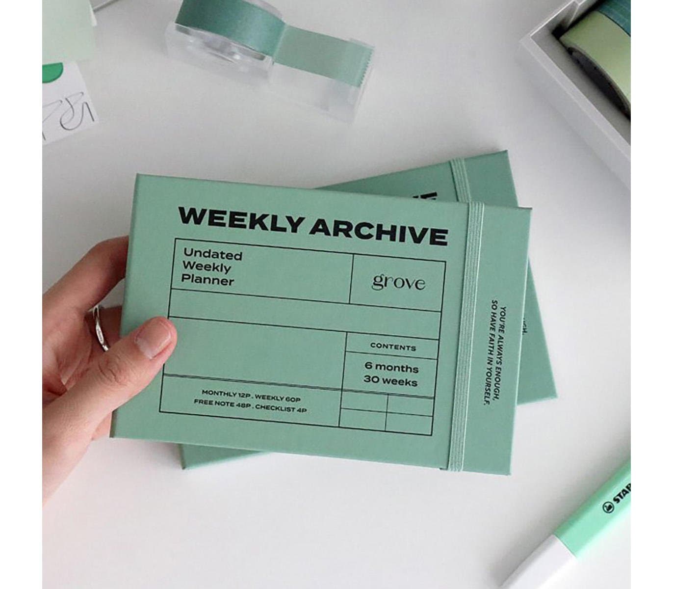 Iconic Undated Weekly Archive Planner