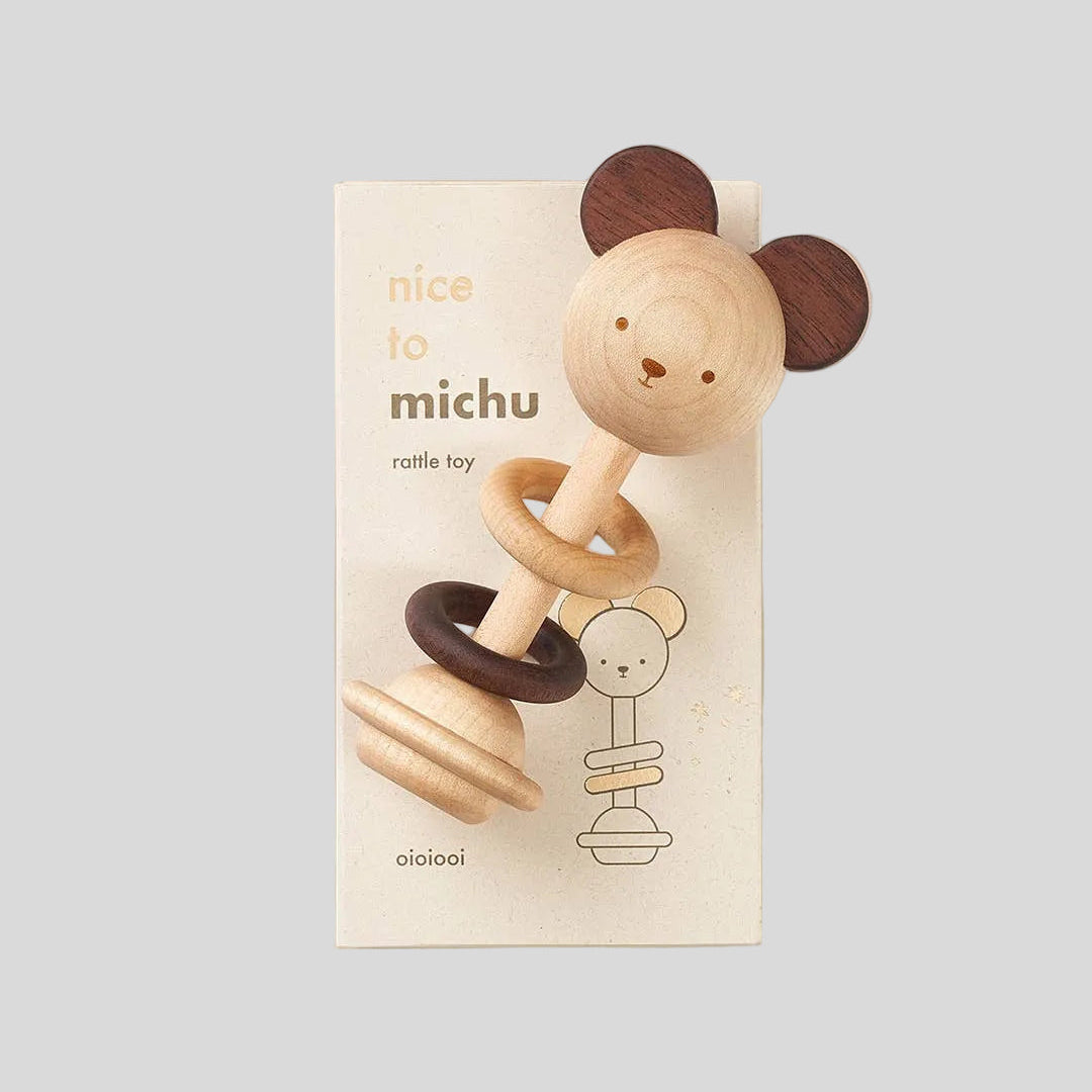 Oioiooi Nice to Michu Baby Rattle