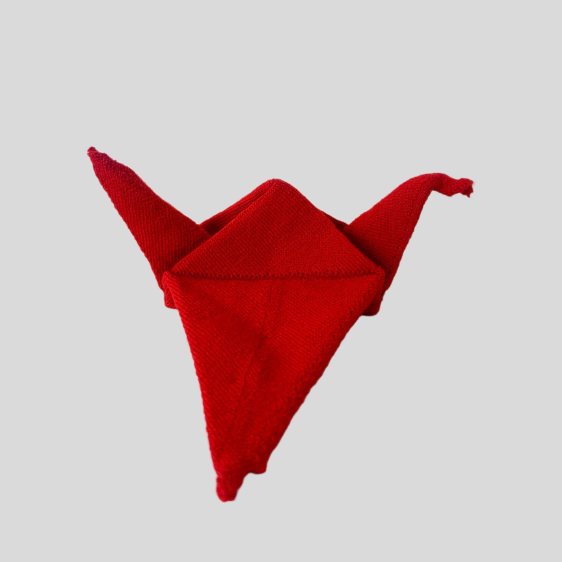 Origami Knitted Crane