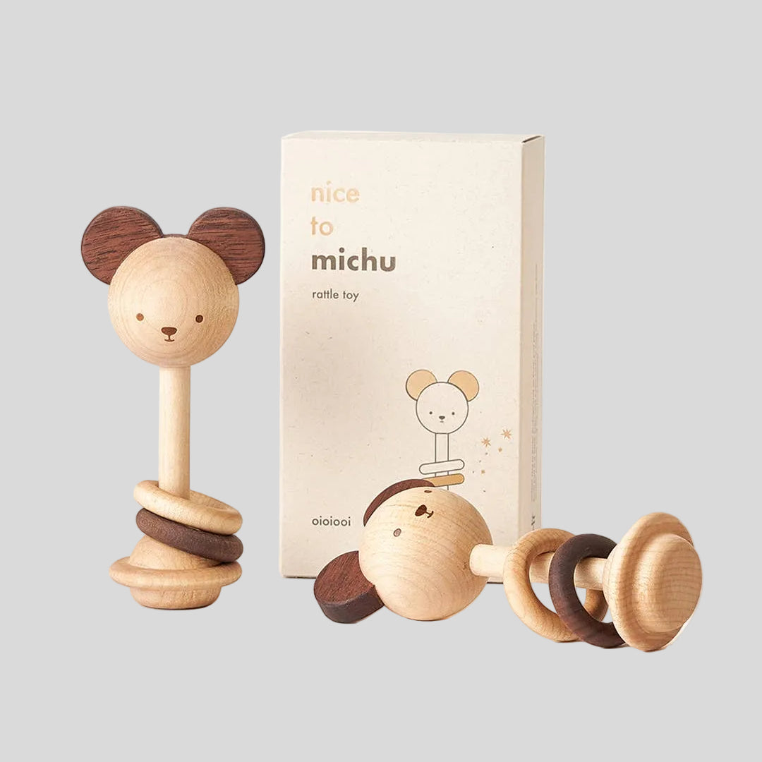 Oioiooi Nice to Michu Baby Rattle