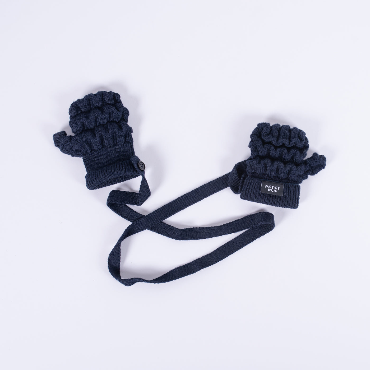 Merino wool gloves in Midnight Matter