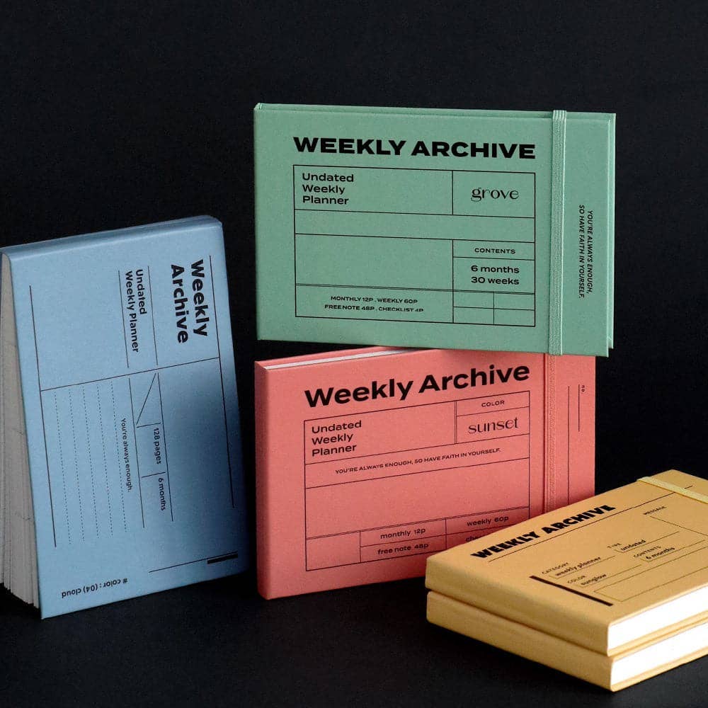 Iconic Undated Weekly Archive Planner