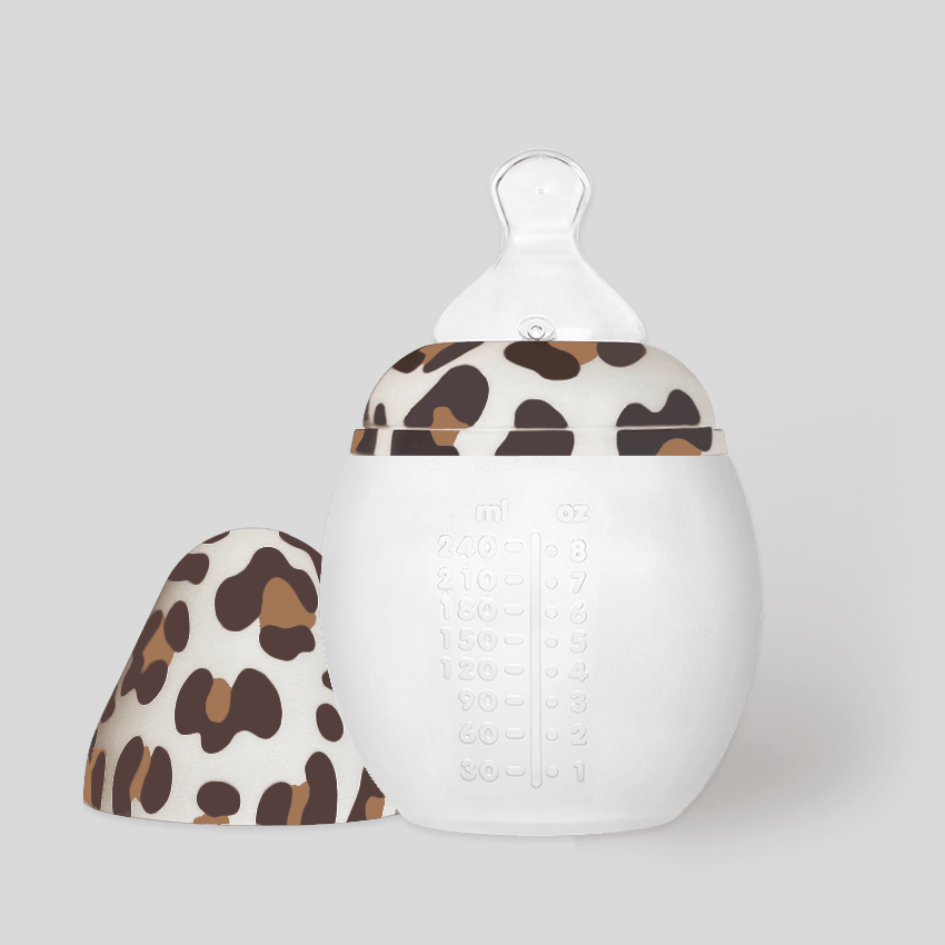 Elhée Bibron baby bottle in Leopard