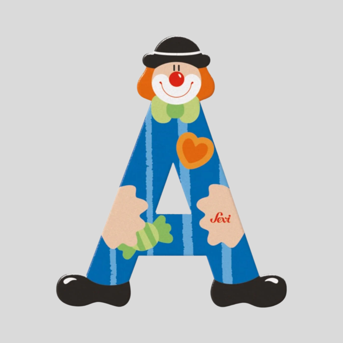 Sevi Wooden Clown Letters