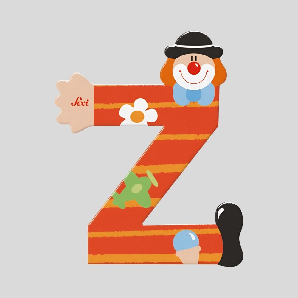 Sevi Wooden Clown Letters